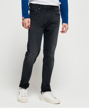 Superdry Tyler Slim Férfi Farmer Fekete | DQZVA2135